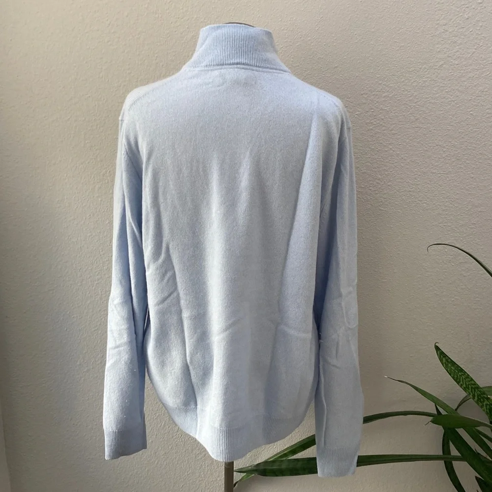 Christian Lacroix Light Blue 2-ply cashmere Sweater M - Picture 4 of 5